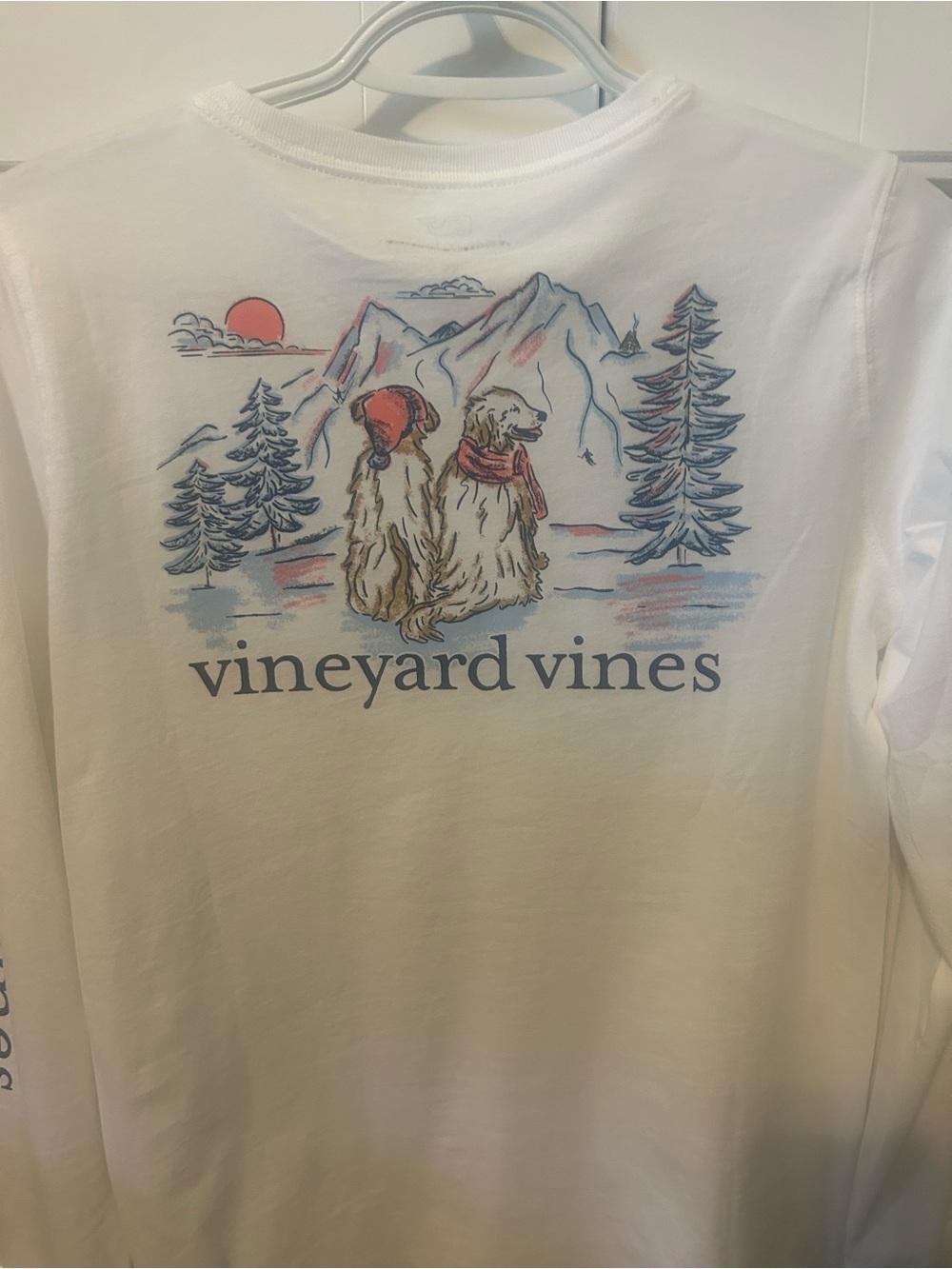Vineyard Vines White Long-Sleeve Pocket Tee with Small Graphic - Picture 4 of 4